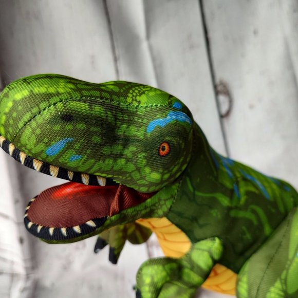 Nanco Green T-Rex Dinosaur 11" - Picture 2 of 9